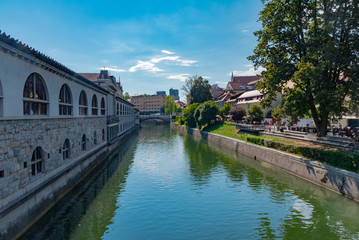 panorama of the city of Ljubljana in Slovenia