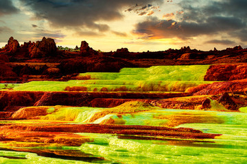 Danakil Depression Sulphur Colors