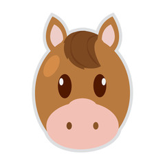 Cute horse cartoon