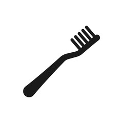 toothbrush icon in trendy flat design