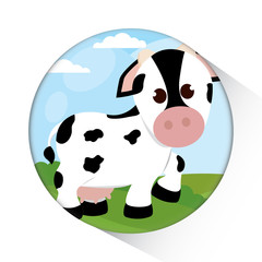 Cute cow cartoon