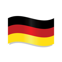Waving flag of Germany