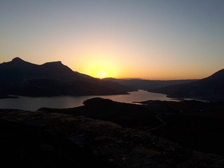 Sonnenaufgang See