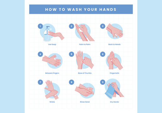 How to Use Hand Sanitizer Graphic Illustration