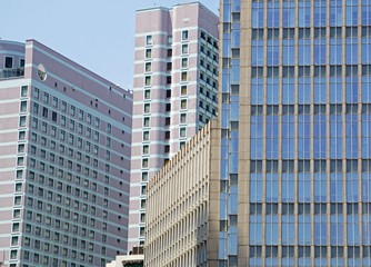 Fototapeta na wymiar modern building in ho chi minh city