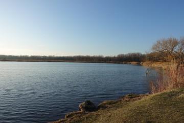 lake in winter