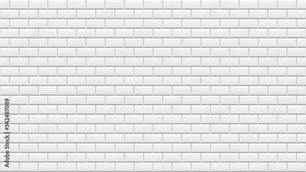 Canvas Prints white brick wall. background of white stone. vector illustration.