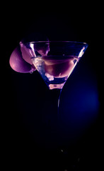 cóctel de huevo natural en copa