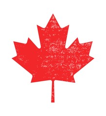 Distressed Canadian Maple Leaf 




