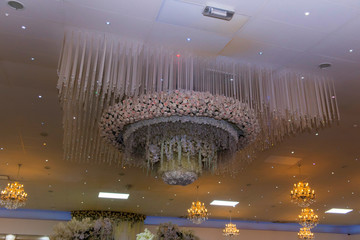 wedding background with different designs and flowers