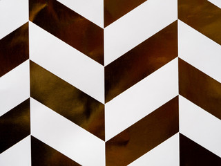 brown and white shiny herringbone chevron pattern