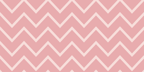 Seamless zig zag chevron pattern in vector illustration. Pink and rose pastel colors cute simple design for scrapbooking wallpaper textile craft paper. Muted illustration colors for aesthetic.