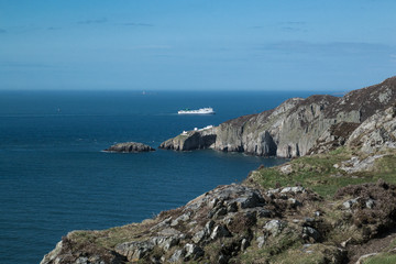 A view of the Welsh coastline.