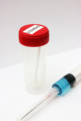 COVID19 sample near injection