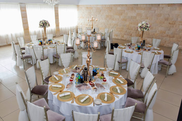 wedding table with different design