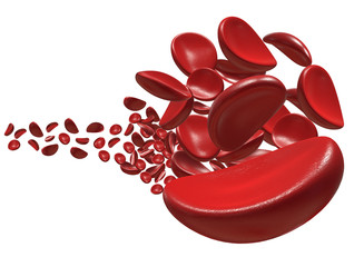 3d illustration of Red Blood Cells.