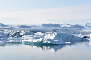 Iceberg en el glaciar de Jökulsárlón, Islandia.
