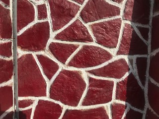 Compound wall or Residential building villa Exterior Wall tiles with Stone pattern abstract...