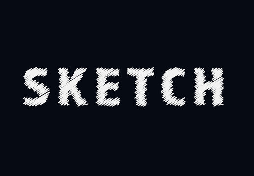 Sketch Style Text Effect