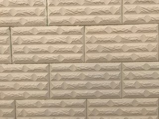 Compound wall or Residential building villa Exterior Wall tiles with Stone pattern abstract...