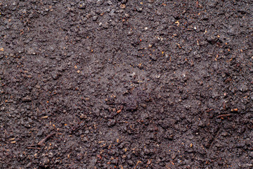 the texture of wet black earth, a homogeneous background
