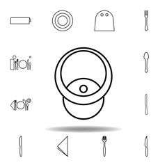 Wineglass, red icon. Set can be used for web, logo, mobile app, UI, UX on white background