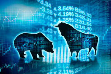 Digital stock exchange trading with bull and bear