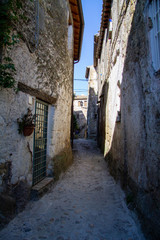 Fototapeta na wymiar town of Calcata vechhia