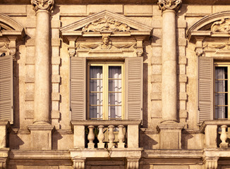 Obraz premium Historical building front view