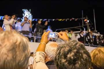 Procession of 22 July, where the patron saint of the city, Santa Maria Maddalena, is celebrated on the island of Maddalena