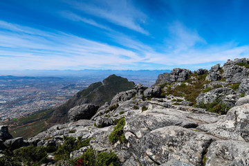 Fototapeta na wymiar Top of the Table Mountain, Cape Town, South Africa