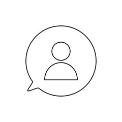 Public charity vector illustration isolated on white background. People icon in speech babble. Voluntary, donation icon.