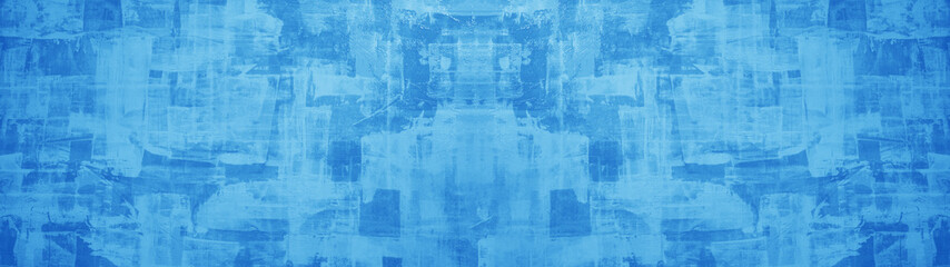 Abstract bright blue concrete stone paper texture background banner, trend color 2020
