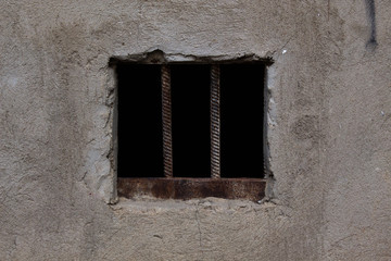 old window in old wall