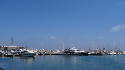 Fortress and the city of Alicante in Spain