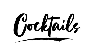 Cocktails, Be Productive Phrase Saying Quote Text or Lettering. Vector Script and Cursive Handwritten Typography 
For Designs Brochures Banner Flyers and T-Shirts.