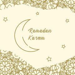 Vector illustration of ramadan kareem, use for banner, background, greeting card etc.