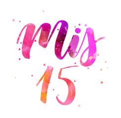 Obraz premium Mis 15 - watercolor handlettering