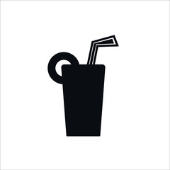 Obraz premium Juice Glass flat design illustration