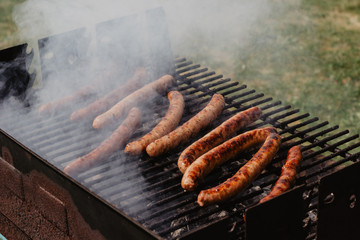 grilled meat on the grill