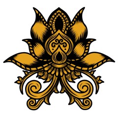 abstract yellow flower