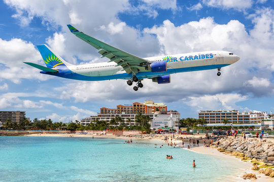 Air Caraibes Airbus A330-300 airplane Sint Maarten airport