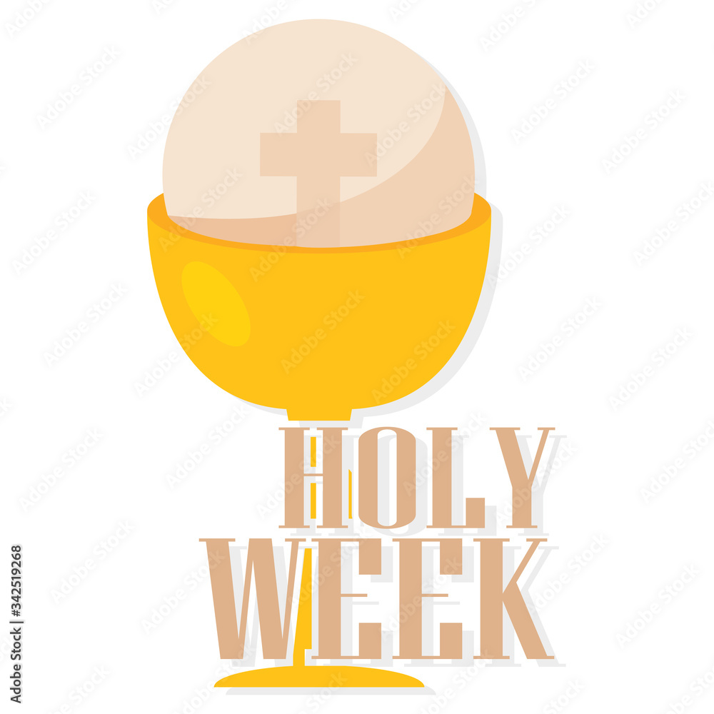 Wall mural Holy week poster