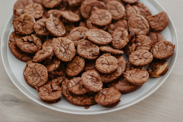 chocolate fondant on a plate