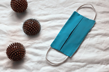 Covid-19, pandemic 2020 concept. Protective mask