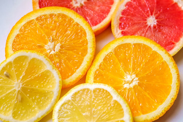 background of citrus fruit