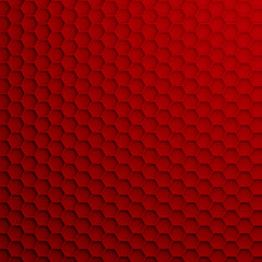 3D render - geometric hexagonal modern background, dark red