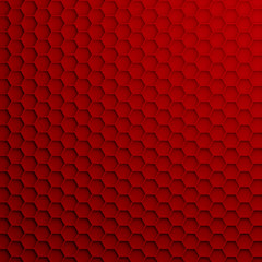 3D render - geometric hexagonal modern background, dark red