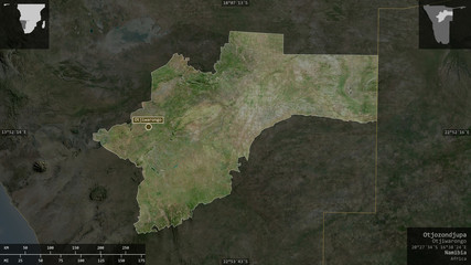 Otjozondjupa, Namibia - composition. Satellite