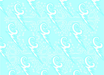 Hand drawing lightning and lightning shape graphic design vector art